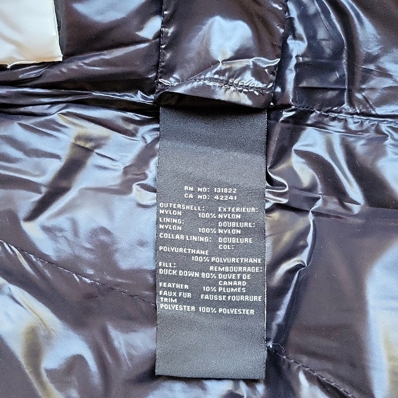 NWT$575 SAM.  Liv Hooded Faux Fur Belted Down Puffer Coat Jacket S-M (6) - Picture 12 of 15